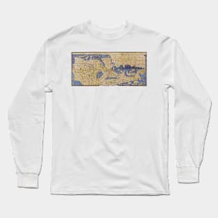 Al-Idrisi's world map, 1154 (C004/3861) Long Sleeve T-Shirt